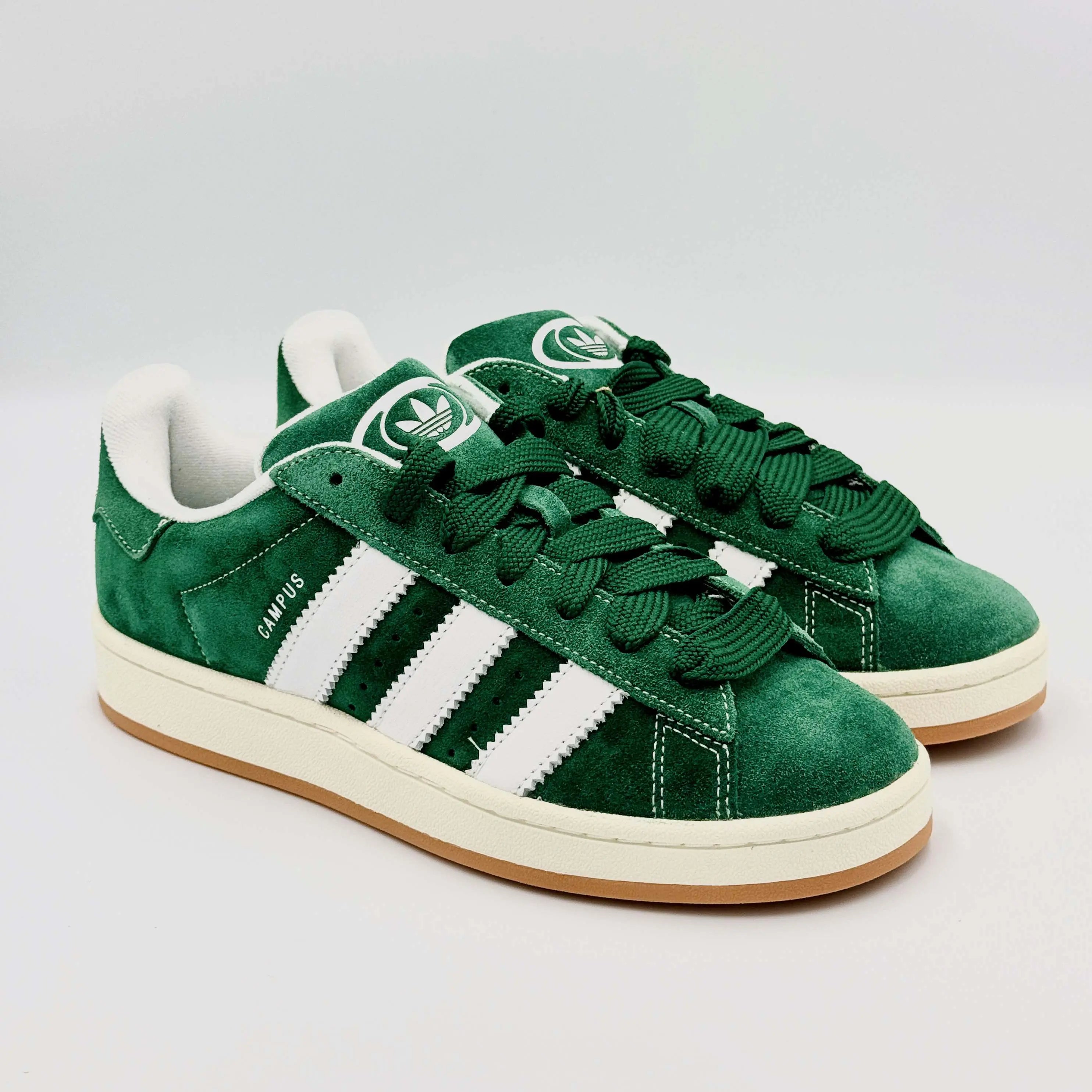 adidas gazelle silver green womens Adidas Campus 00s Dark Green Cloud White