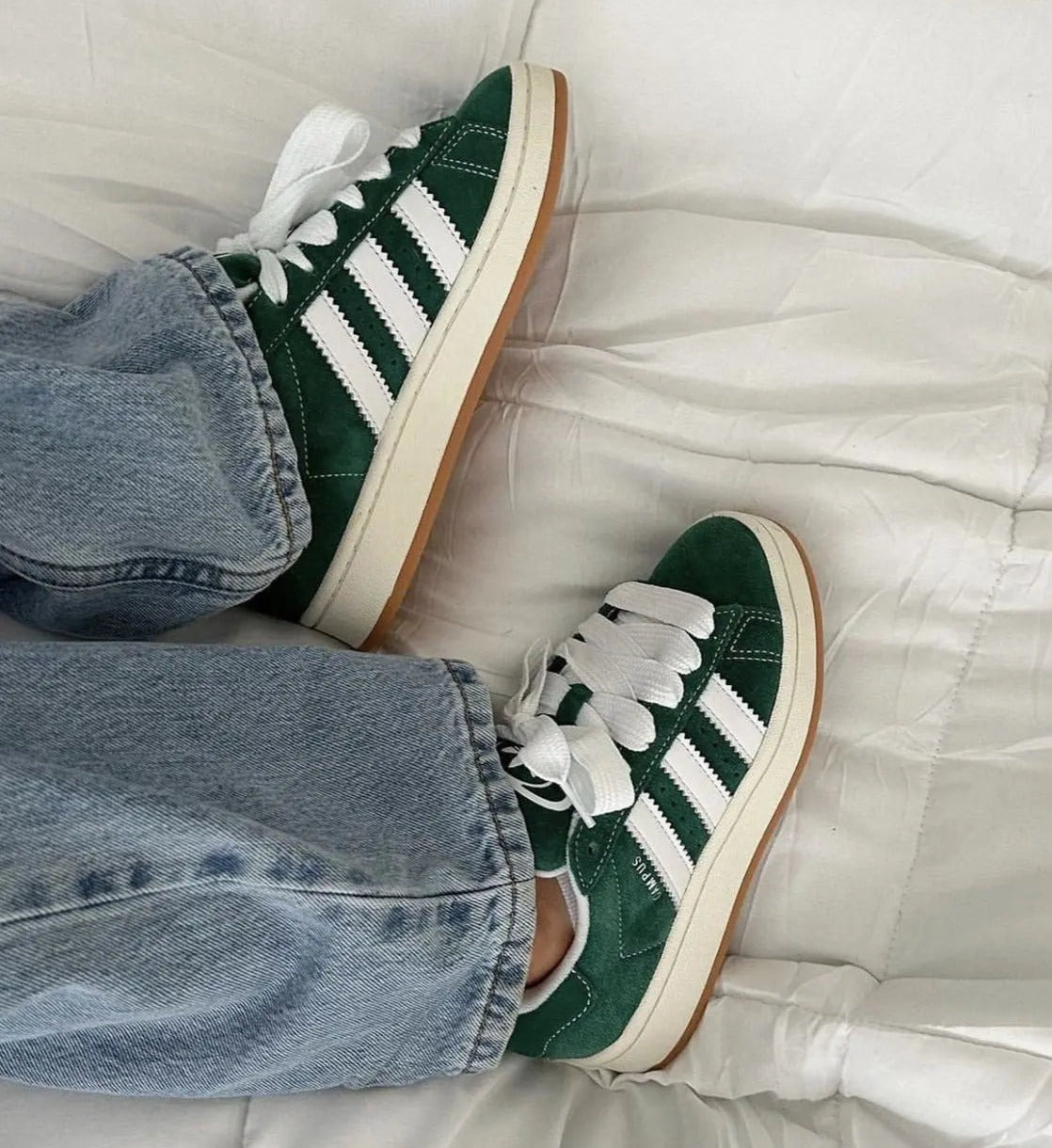 Adidas Campus 00s Dark Green Cloud White SA Sneakers