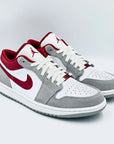 Jordan 1 Low Smoke Grey Gym Red SA Sneakers