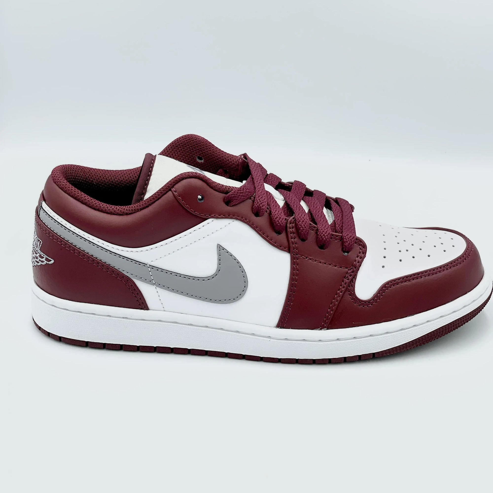 Jordan 1 Low White Bordeaux  SA Sneakers