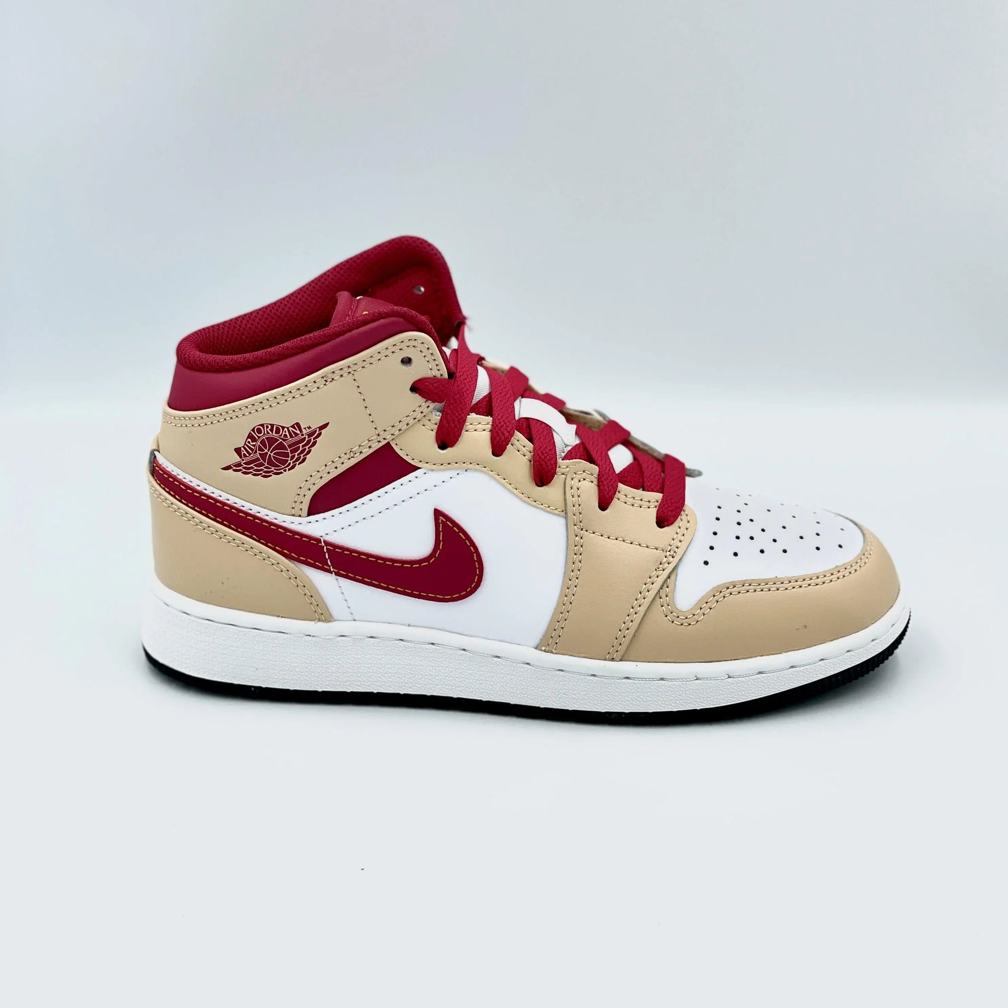 Jordan 1 Mid Beige Red (GS)  SA Sneakers