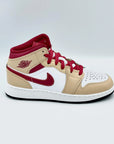 Jordan 1 Mid Beige Red (GS)  SA Sneakers