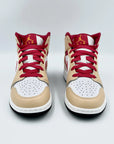 Jordan 1 Mid Beige Red (GS)  SA Sneakers