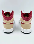 Jordan 1 Mid Beige Red (GS)  SA Sneakers