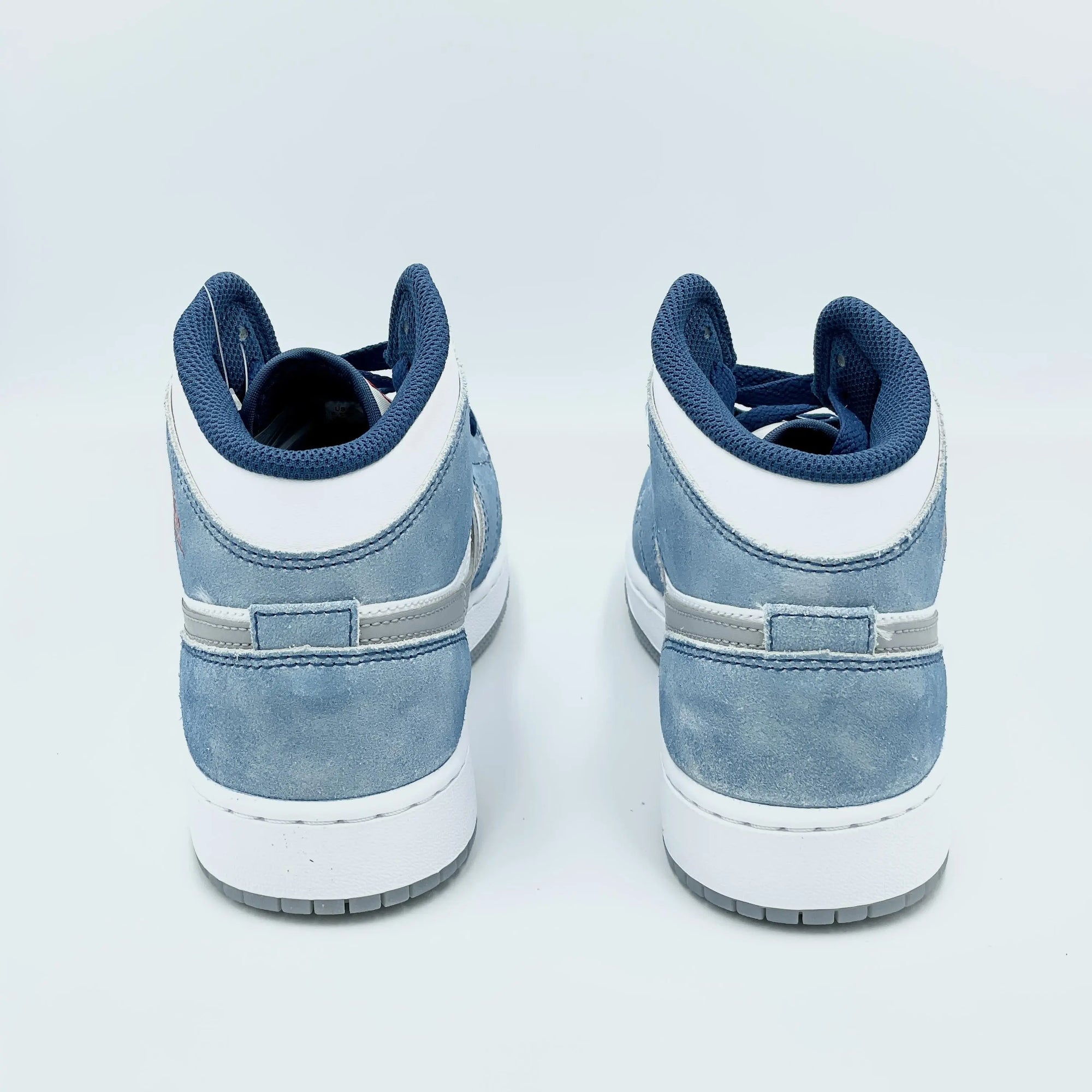 Jordan 1 Mid French Blue Fire Red  SA Sneakers