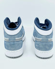 Jordan 1 Mid French Blue Fire Red  SA Sneakers