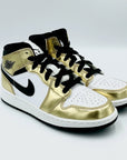 Jordan 1 Mid Metallic Gold Black White  SA Sneakers