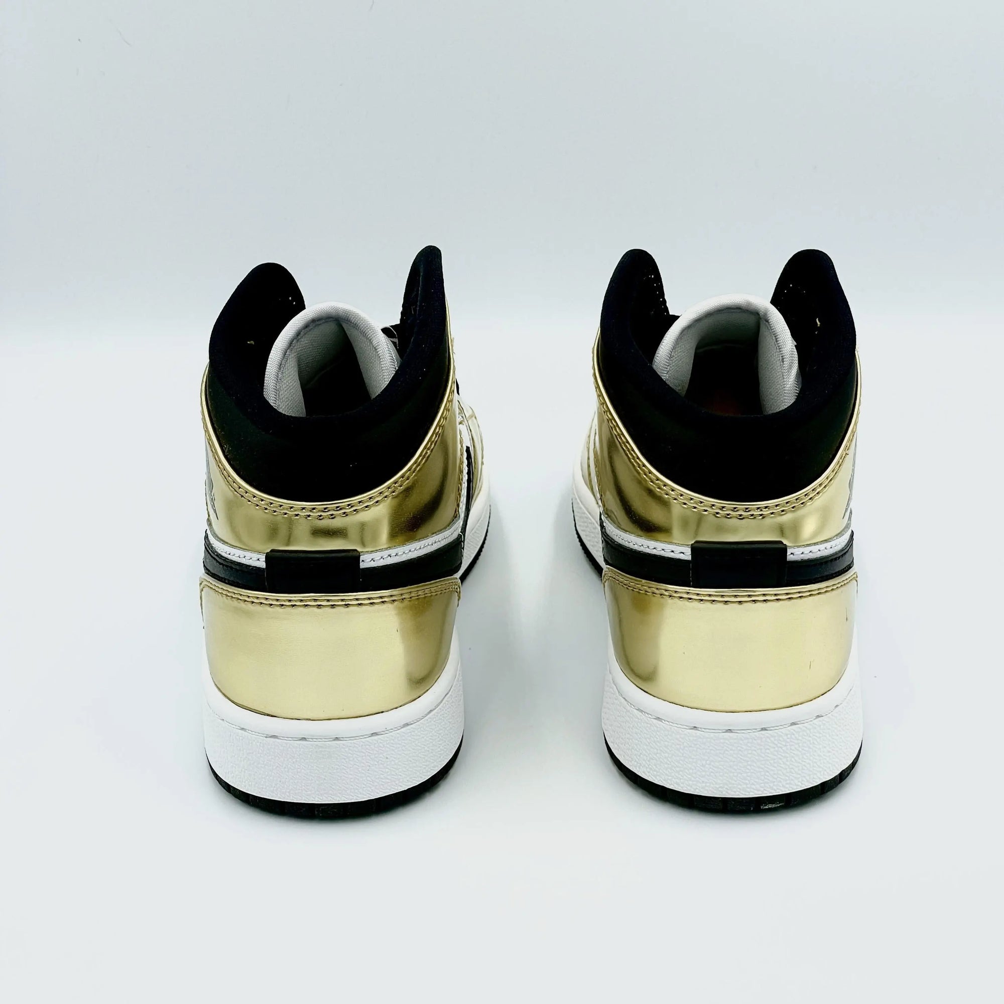 Jordan 1 Mid Metallic Gold Black White  SA Sneakers