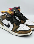 Jordan 1 Mid Orange Wear Away SA Sneakers