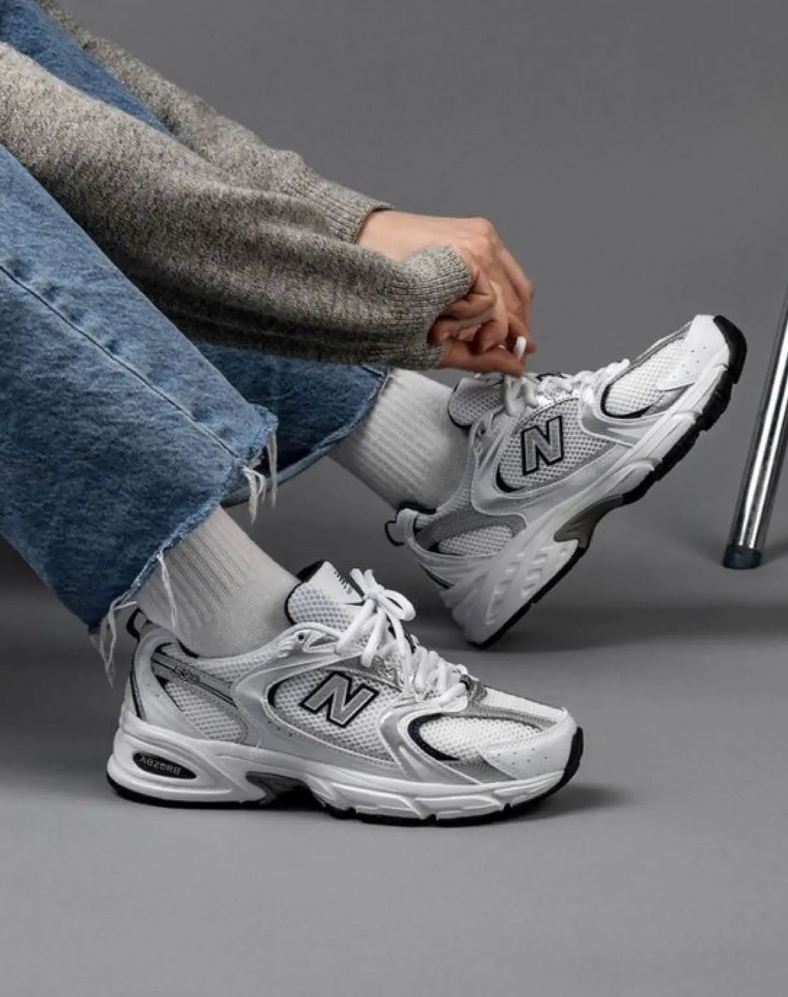 New Balance 530 White Silver Navy  SA Sneakers