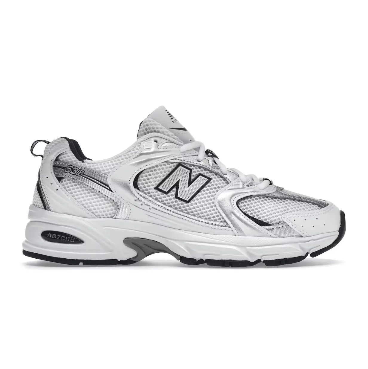 New balance silver sales sneakers