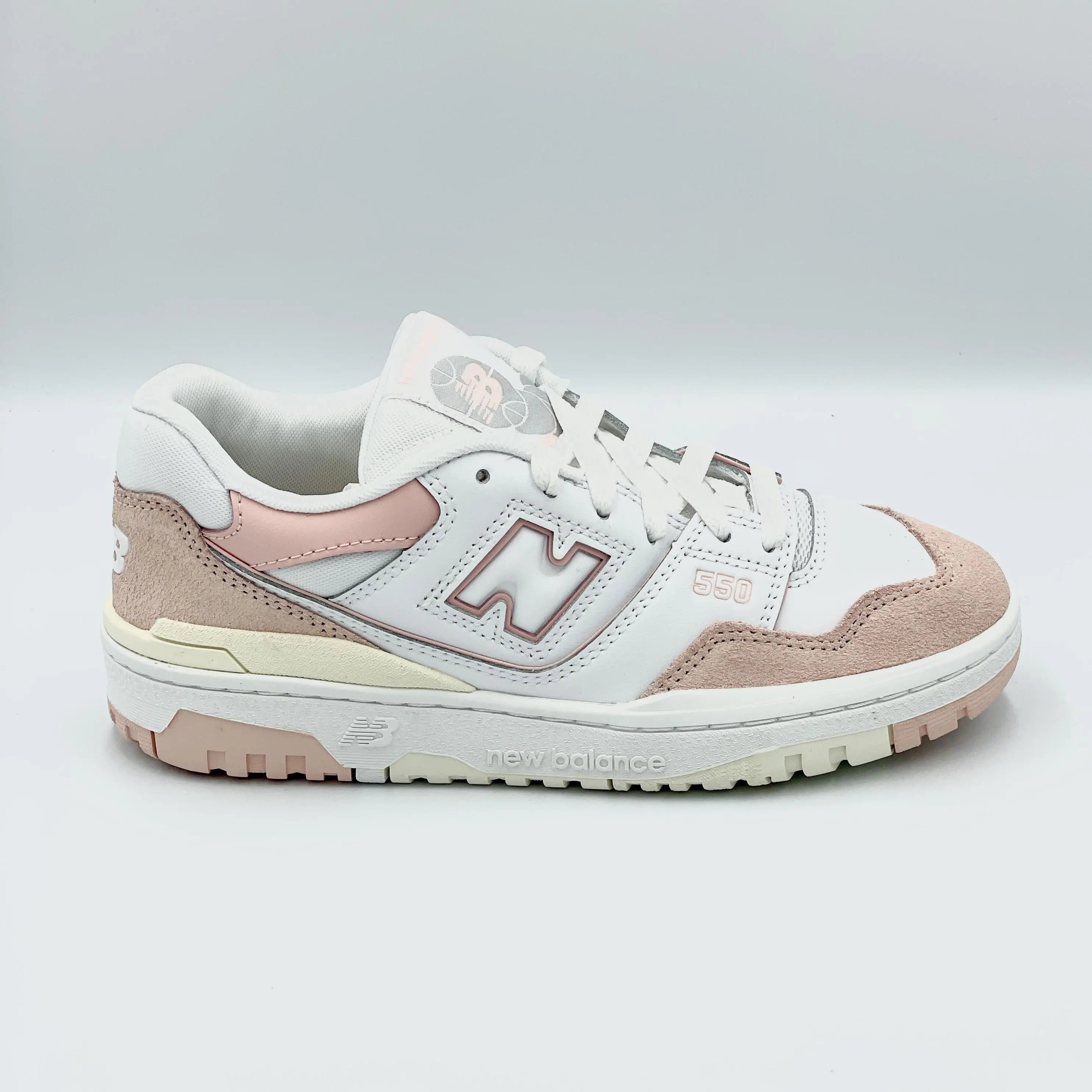 New Balance 550 White Pink Sea Salt (GS) - Main Image