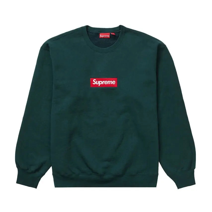 Supreme Box Logo Crewneck Dark Pine  SA Sneakers
