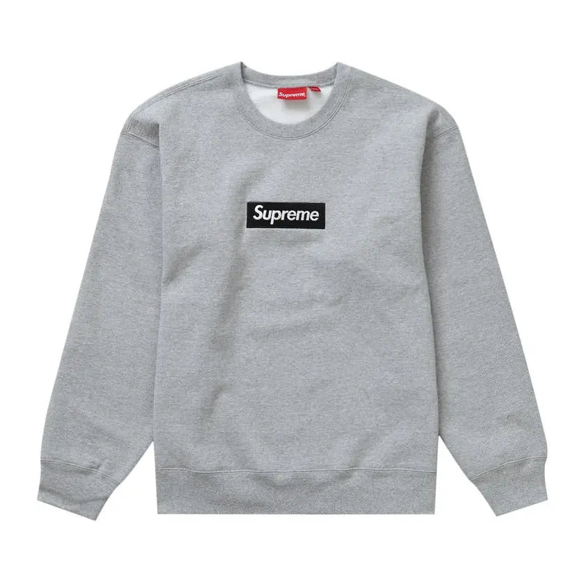 Supreme Box Logo Crewneck Heather Grey  SA Sneakers