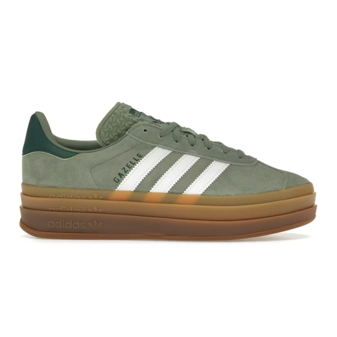 Adidas Gazelle Bold Silver Green Gum - SA Sneakers