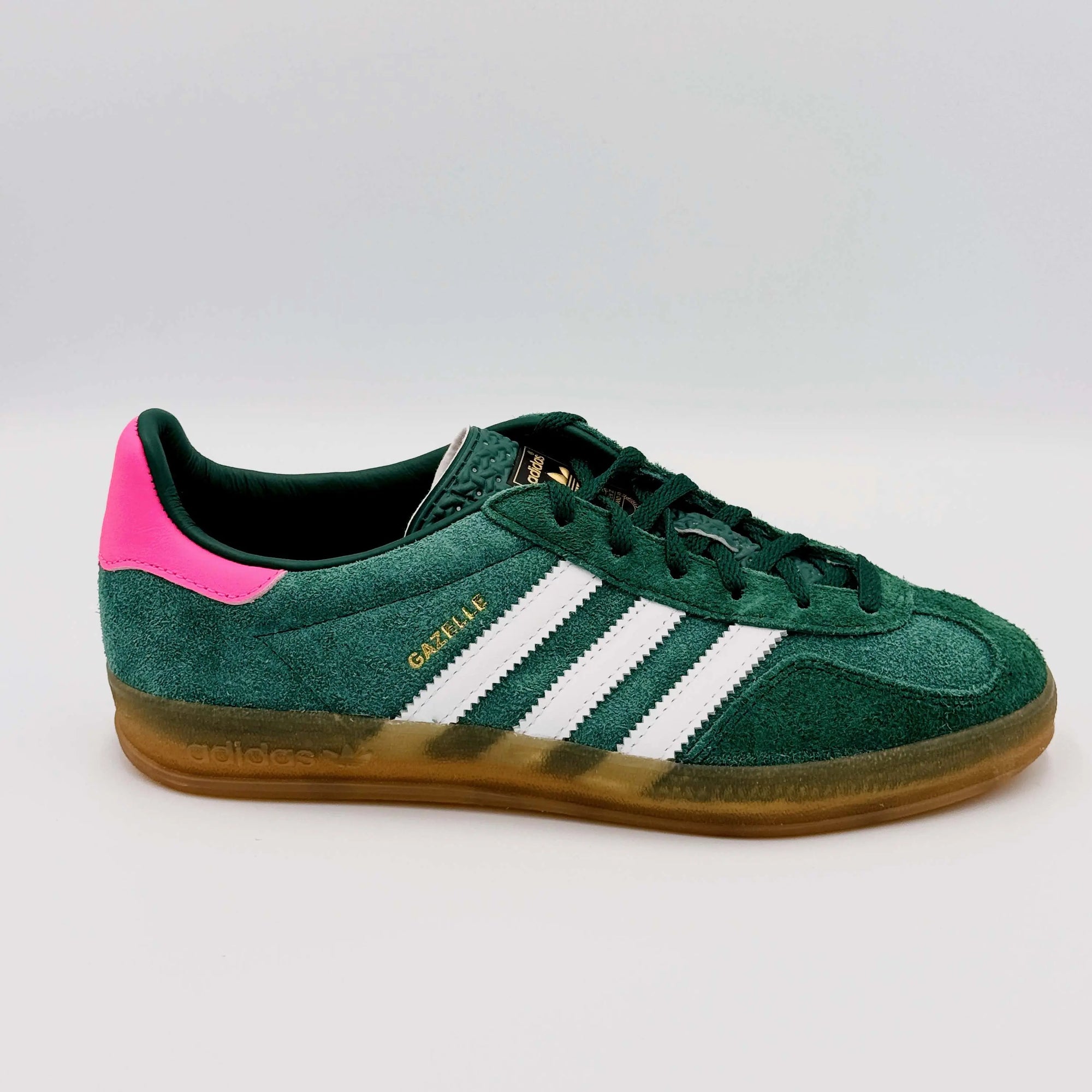 Adidas Gazelle Indoor Collegiate Green Lucid Pink  SA Sneakers