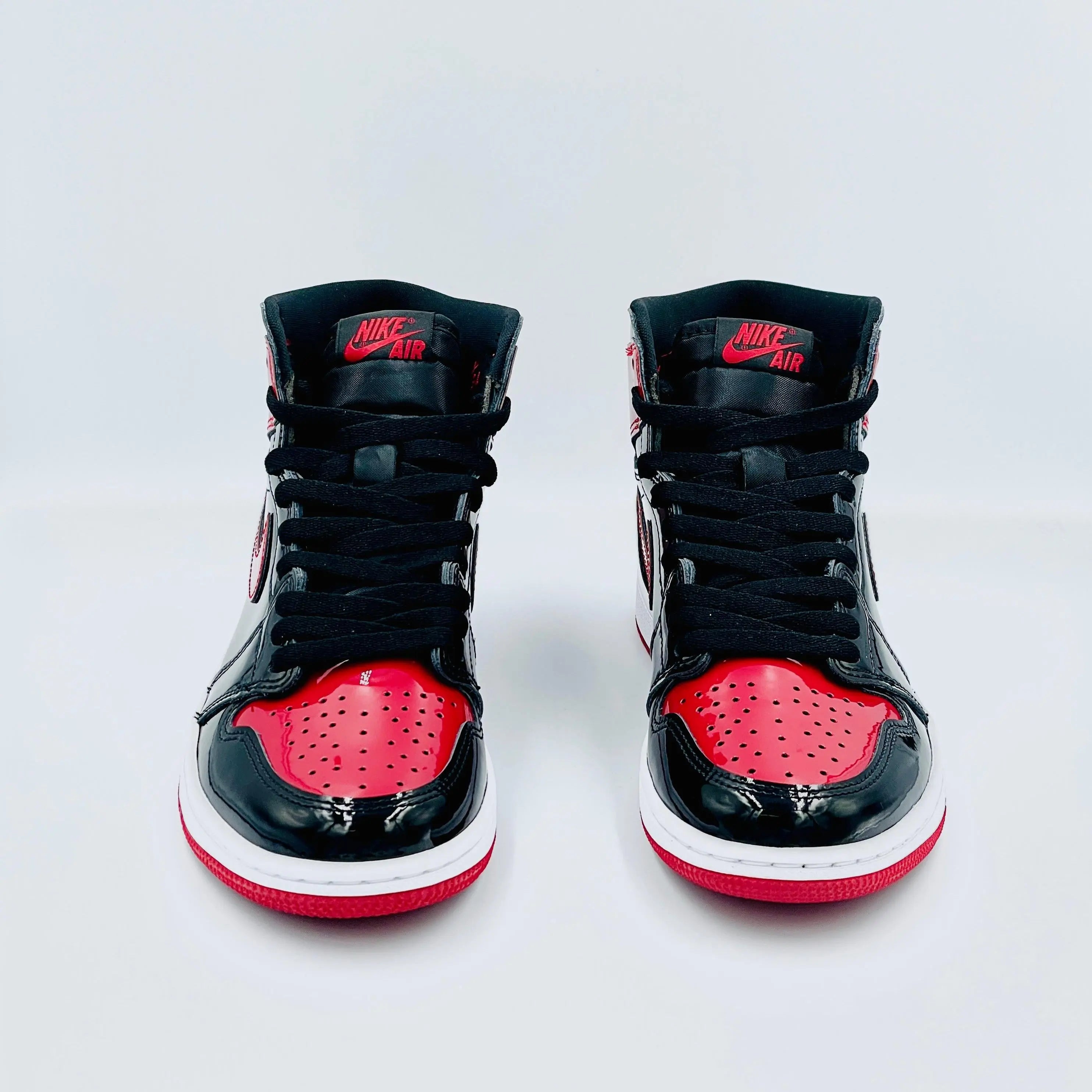 R*様 NIKE AIR JORDAN 1 bred patent us10 Air Jordan 1 High Bred Patent- SA Sneakers