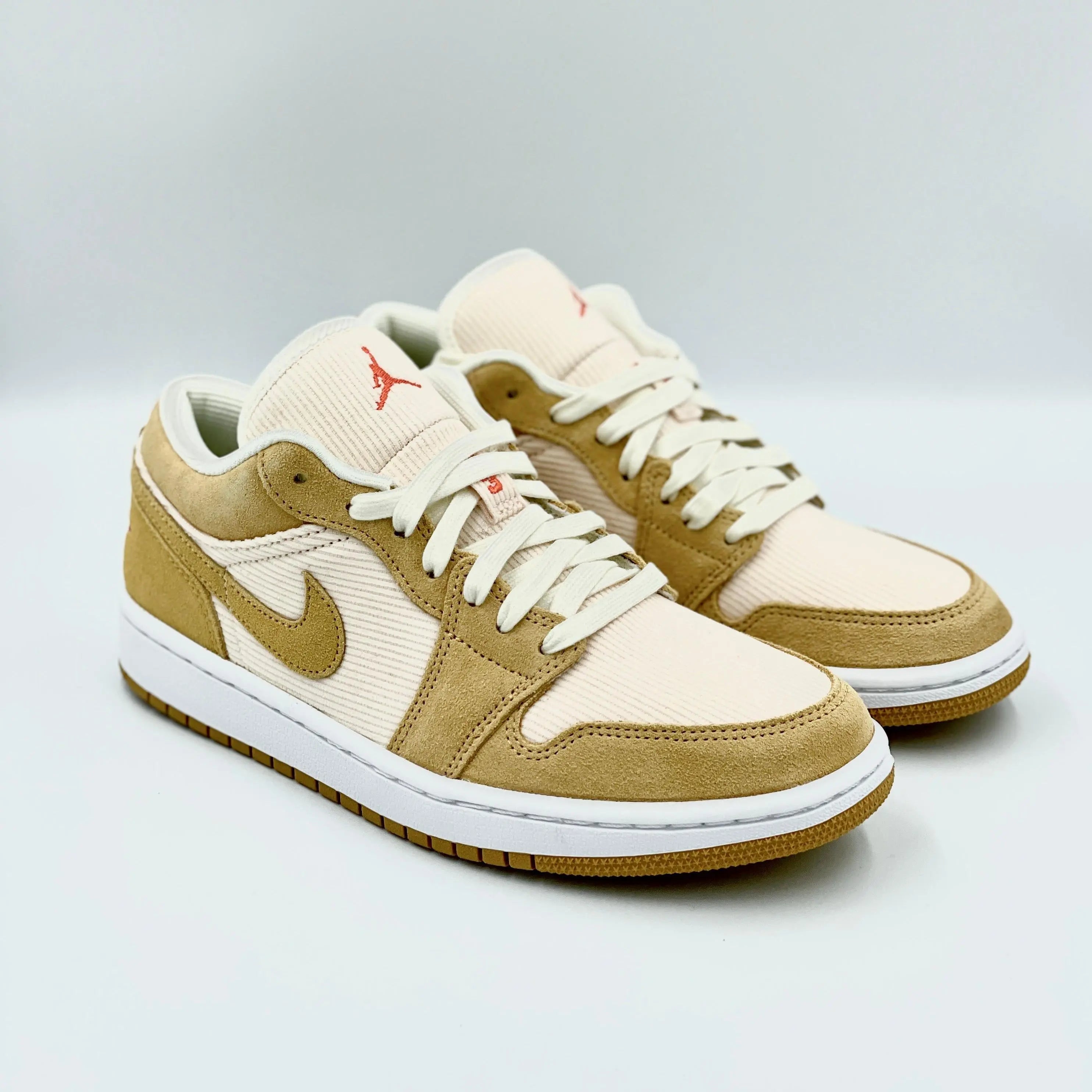 Air Jordan 1 Low Twine Orange Quartz Corduroy (W) - SA Sneakers