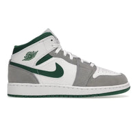 Jordan 1 Mid White Pine Green Smoke Grey  SA Sneakers
