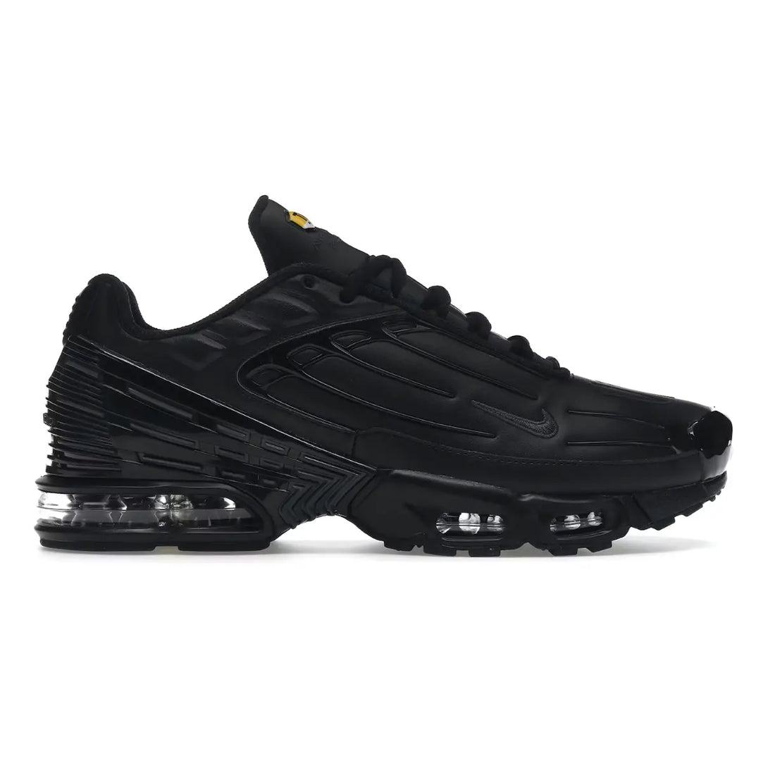 Black leather top nike tns