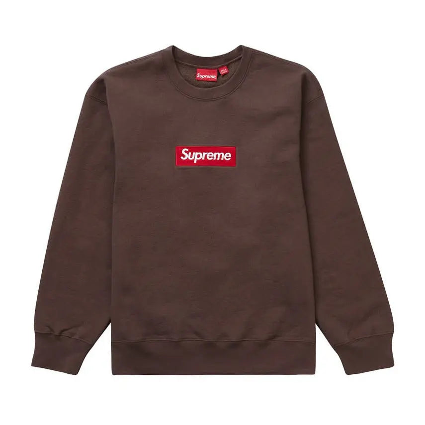 Supreme Box Logo Crewneck Brown  SA Sneakers